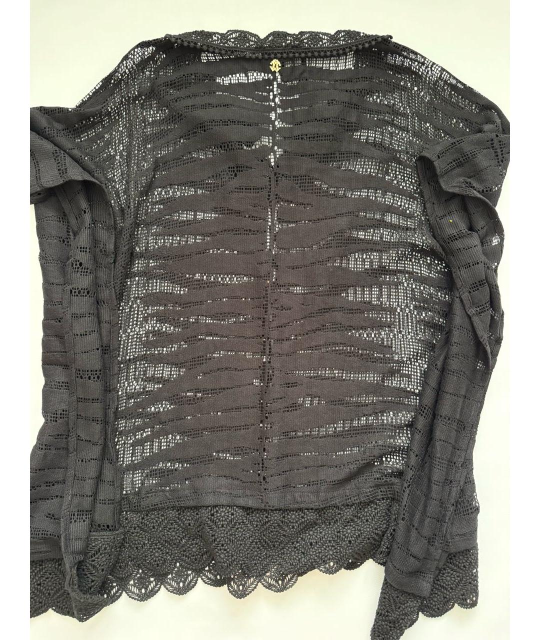 ROBERTO CAVALLI Черная кружевная туника, фото 2
