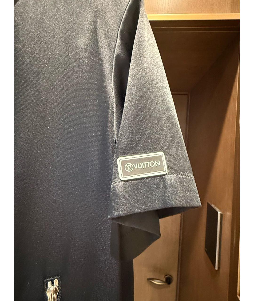 LOUIS VUITTON Черное полиэстеровое повседневное платье, фото 7