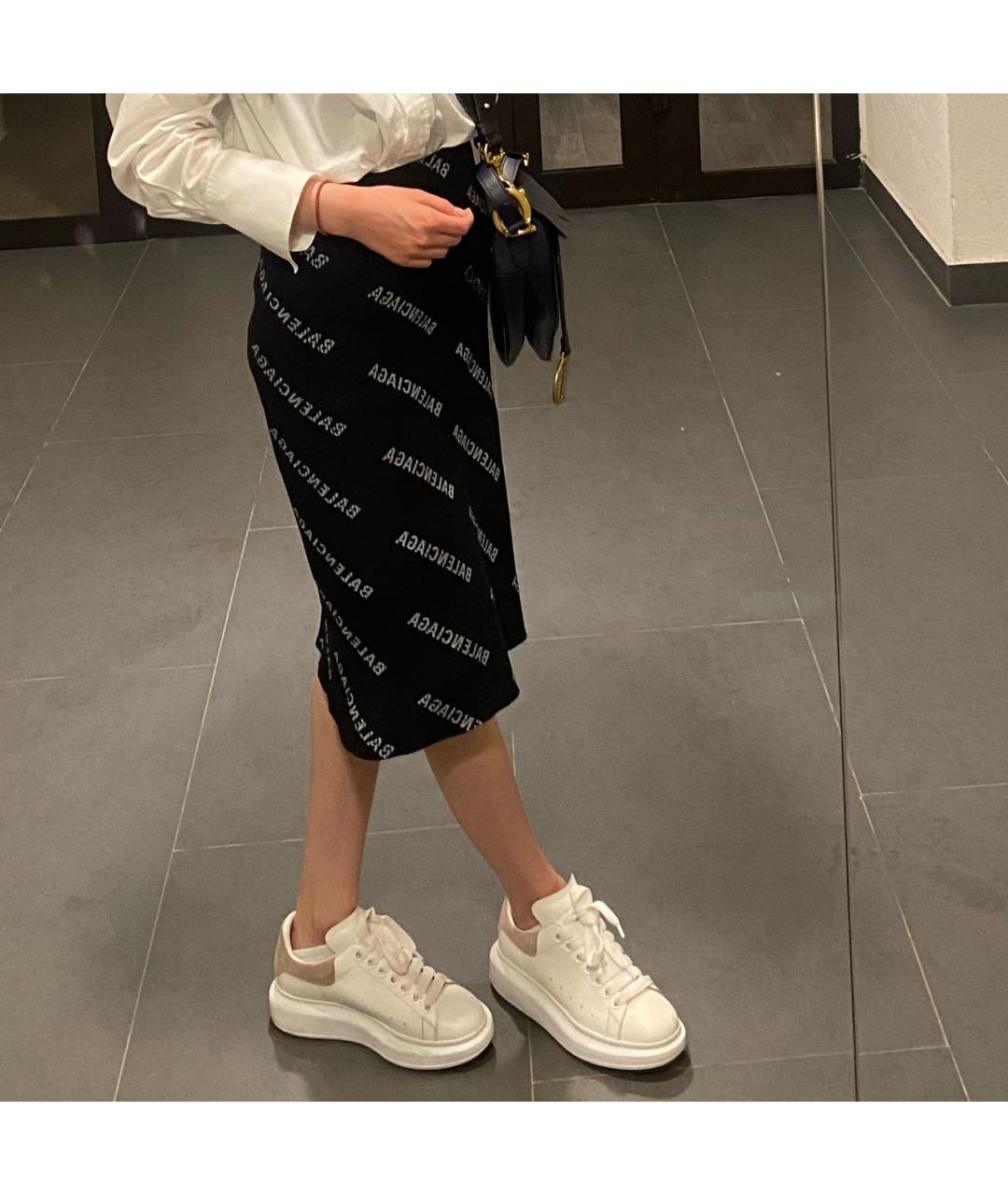 BALENCIAGA Черная юбка миди, фото 5