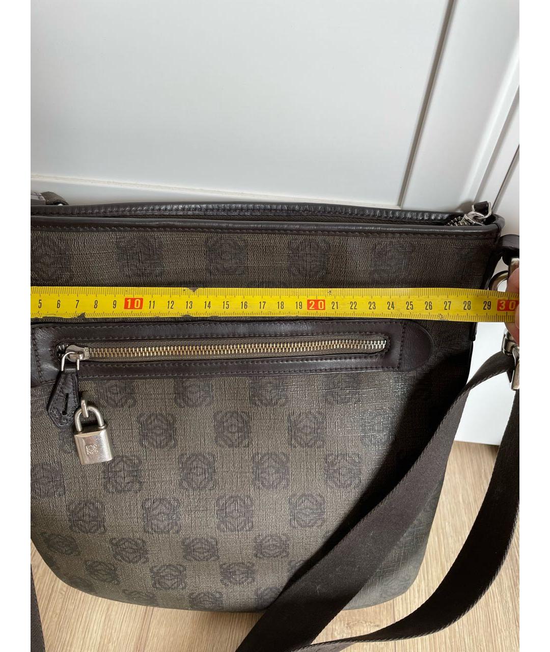 LOEWE Коричневая сумка на плечо, фото 7