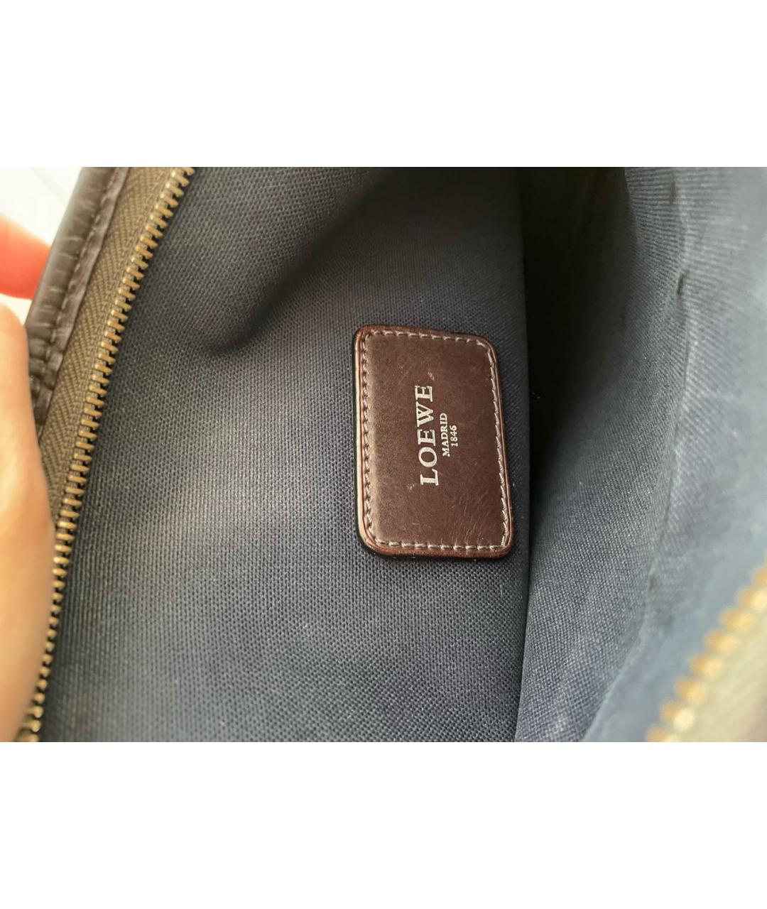 LOEWE Коричневая сумка на плечо, фото 5