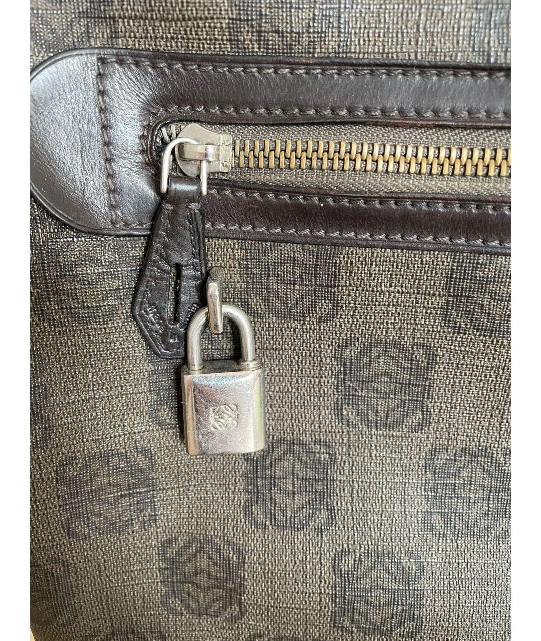 LOEWE Коричневая сумка на плечо, фото 2