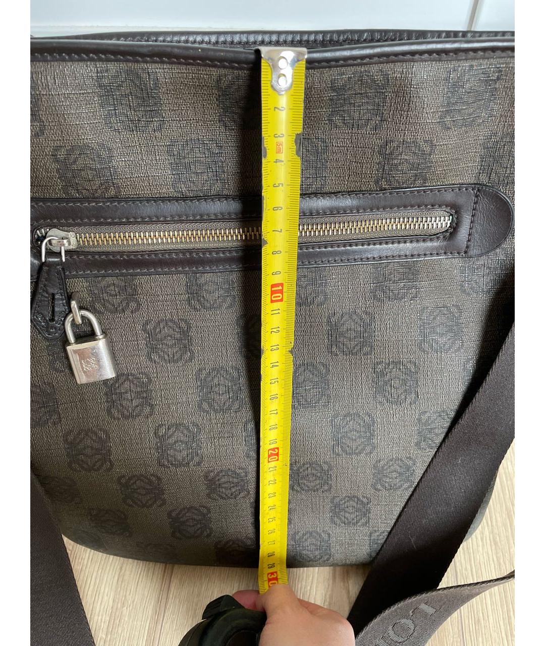 LOEWE Коричневая сумка на плечо, фото 8