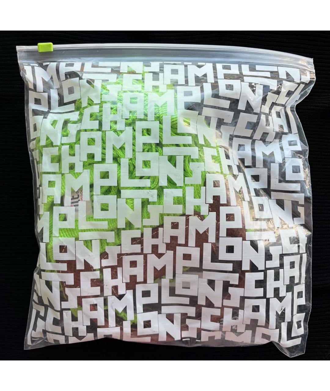 LONGCHAMP Зеленая хлопковая сумка тоут, фото 3