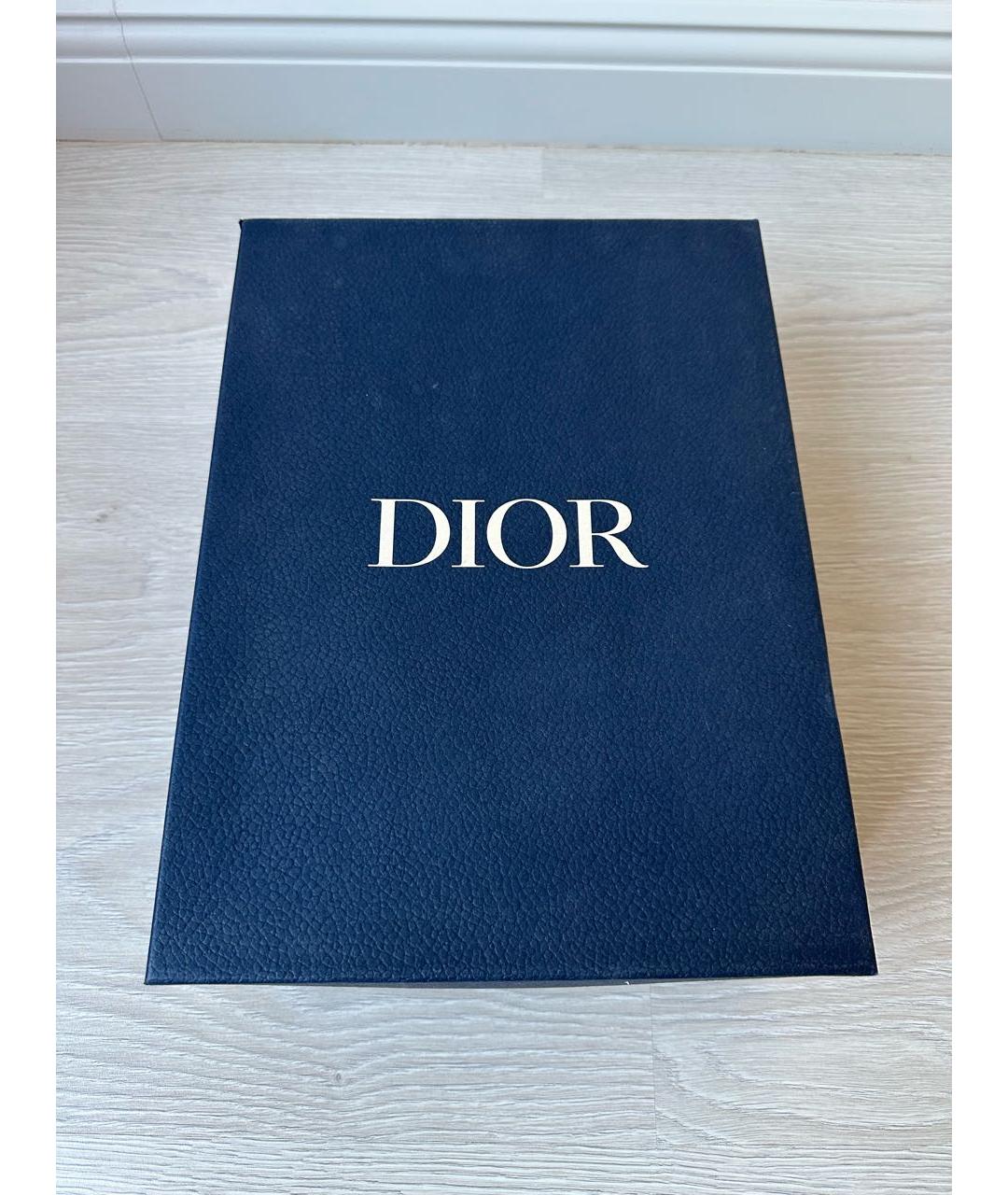 CHRISTIAN DIOR Черные кожаные лоферы, фото 5