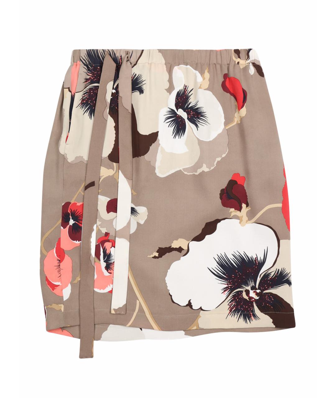 GUCCI Мульти шелковая юбка мини, фото 1