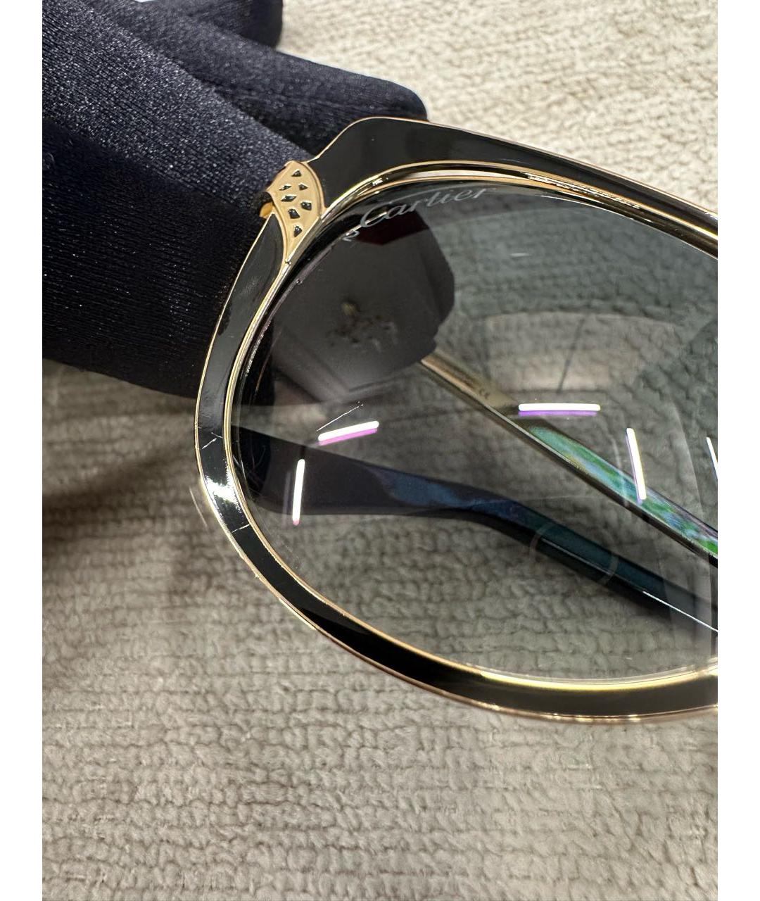 CARTIER Черные солнцезащитные очки, фото 4