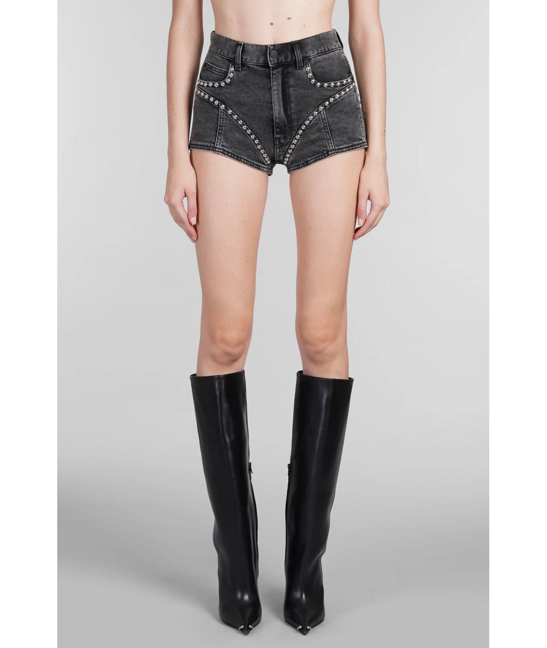MUGLER Антрацитовые шорты, фото 3