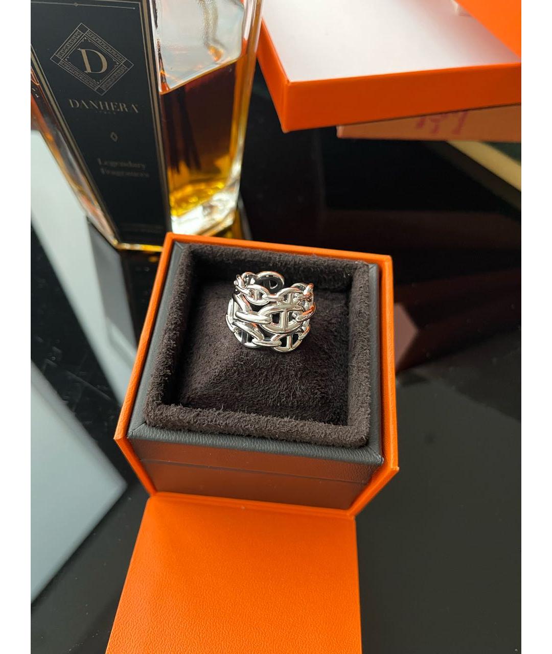 HERMES Серебряное серебряное кольцо, фото 2