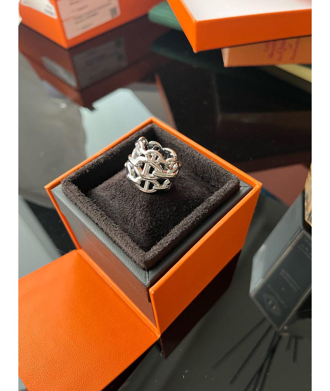 HERMES Серебряное серебряное кольцо, фото 3