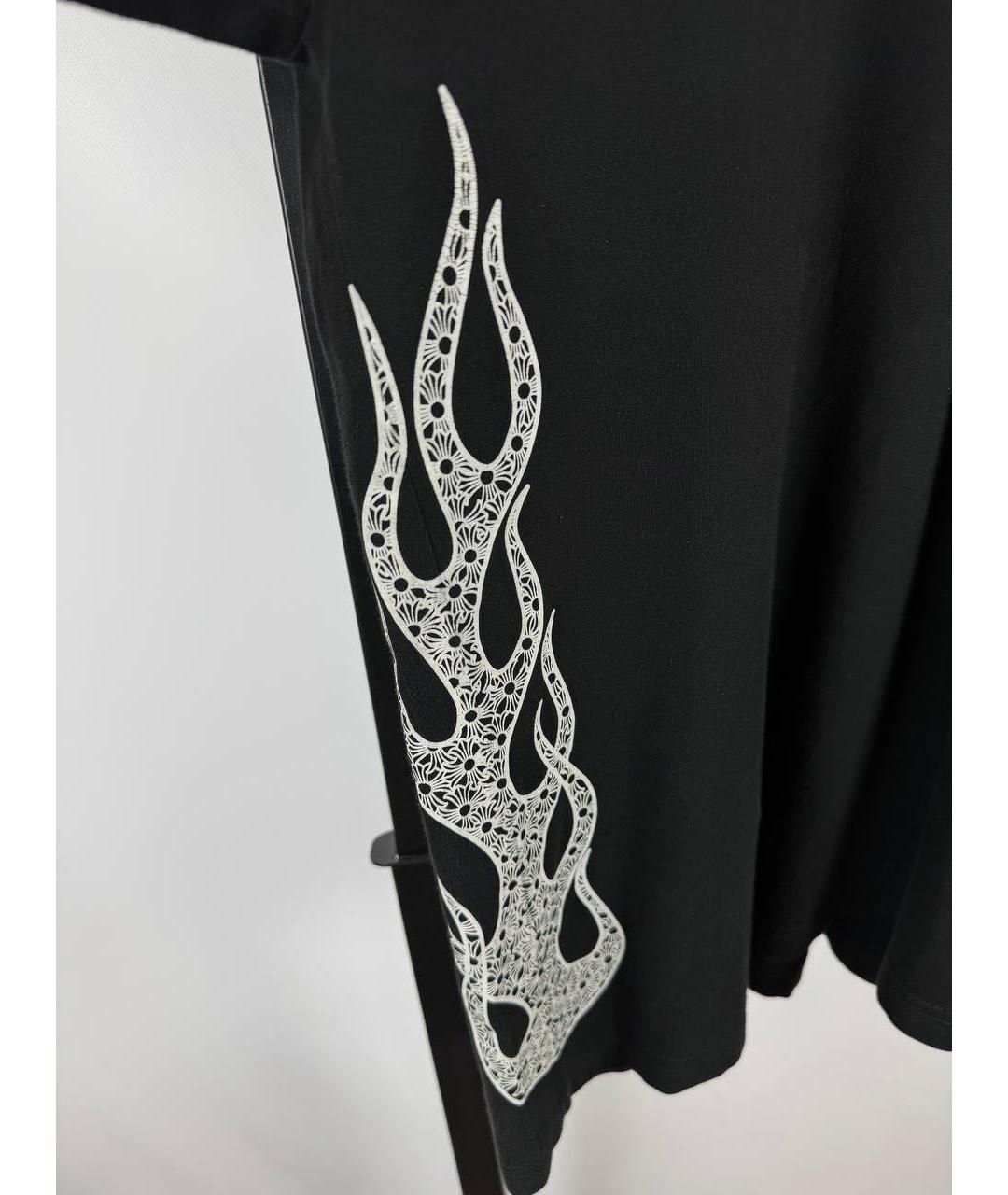 CHROME HEARTS Черная хлопковая футболка, фото 7