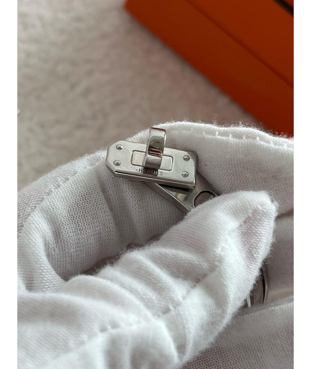 HERMES Бежевый металлический браслет, фото 4