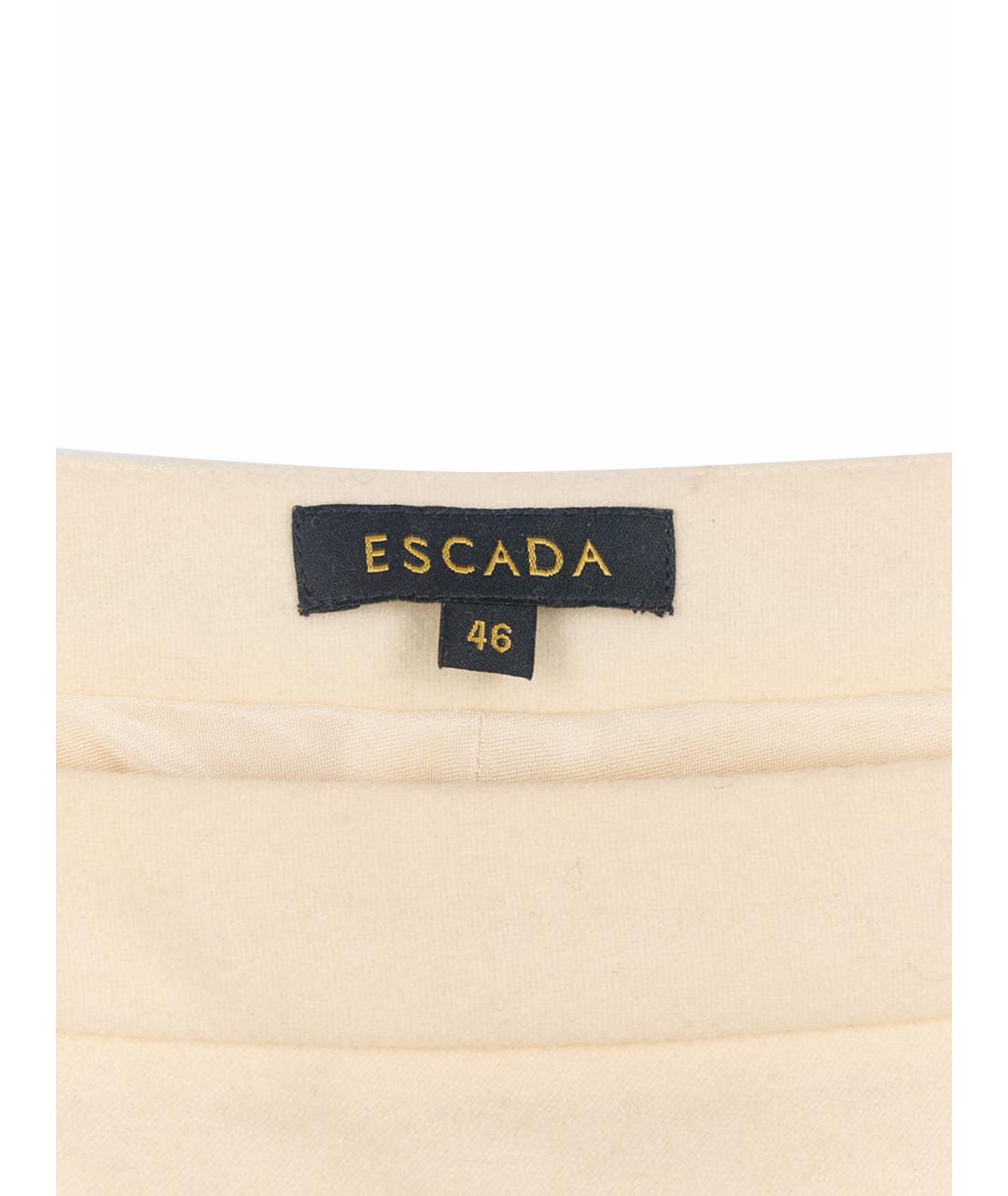 ESCADA Бежевая шерстяная юбка миди, фото 7