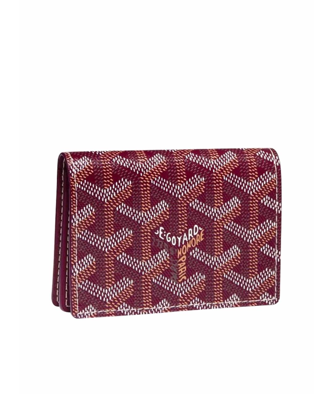 GOYARD Бордовый кардхолдер, фото 1