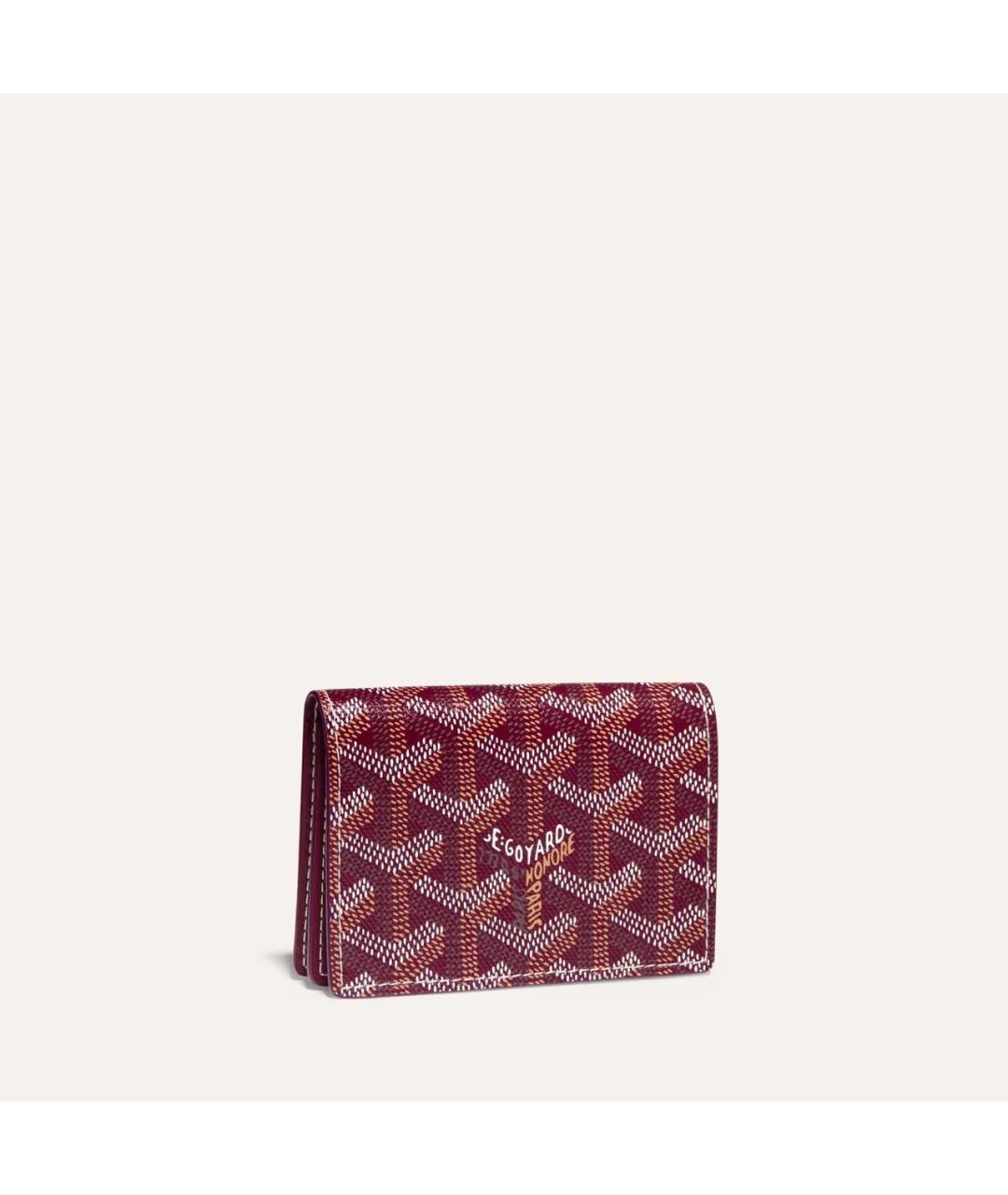 GOYARD Бордовый кардхолдер, фото 4