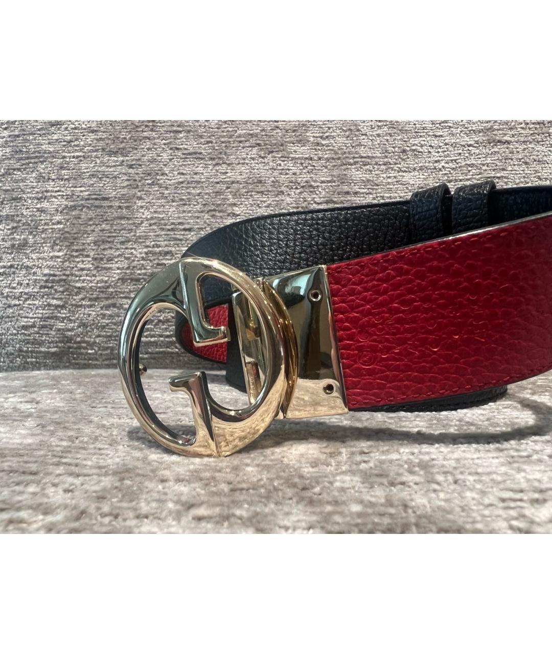GUCCI Черный кожаный ремень, фото 4