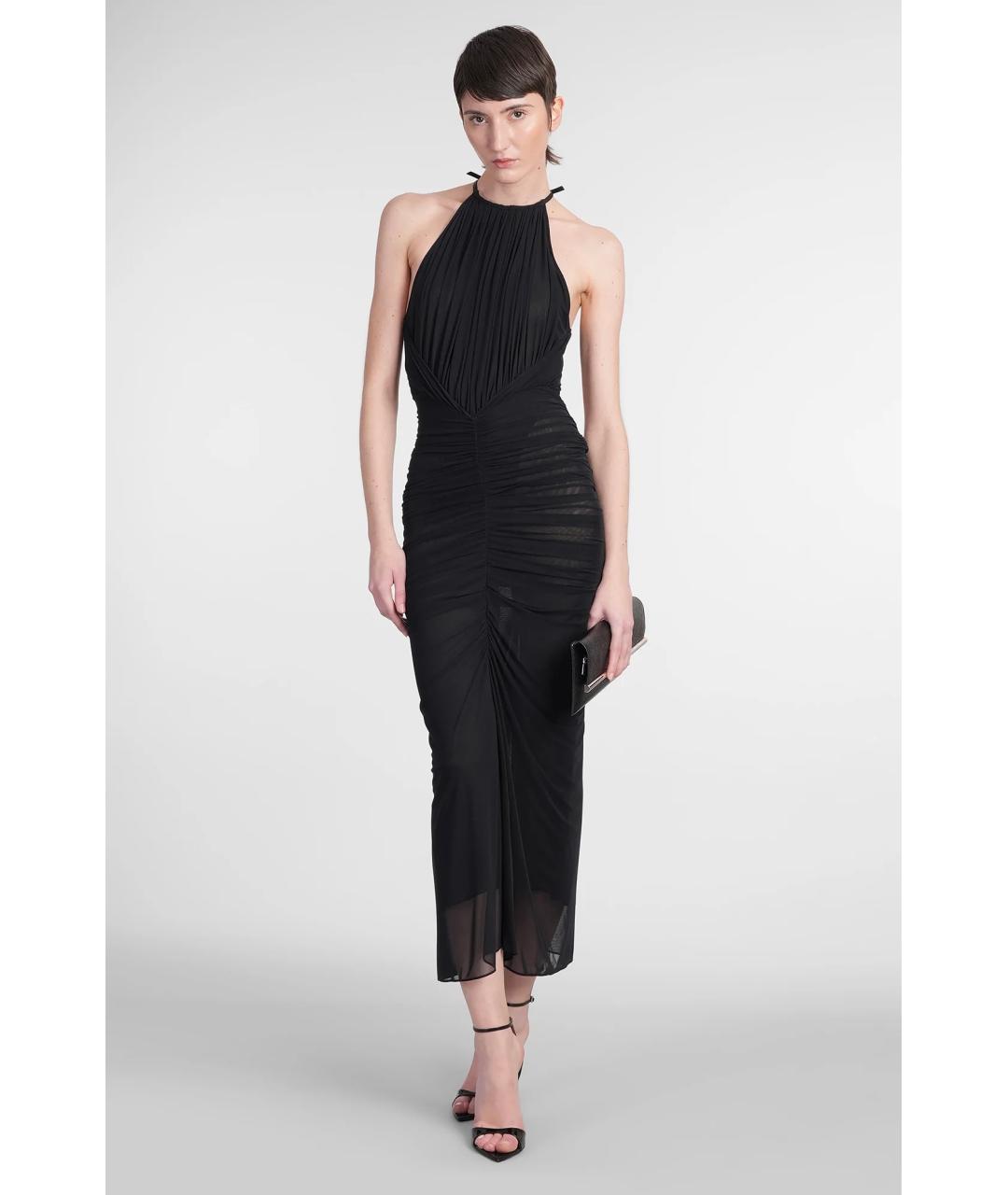 MUGLER Черное коктейльное платье, фото 8