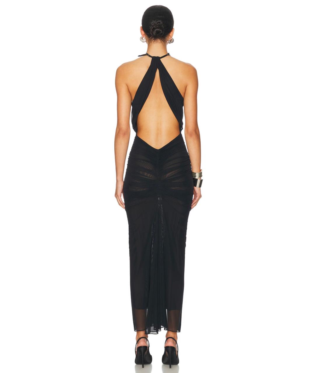 MUGLER Черное коктейльное платье, фото 4