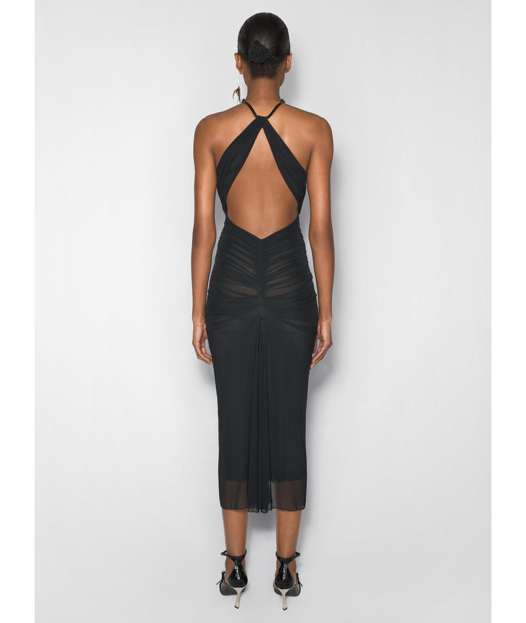 MUGLER Черное коктейльное платье, фото 7