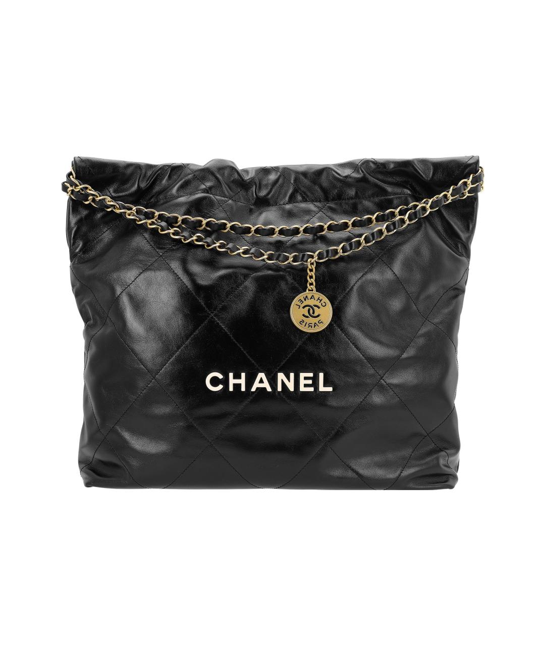 CHANEL Черная кожаная сумка тоут, фото 1