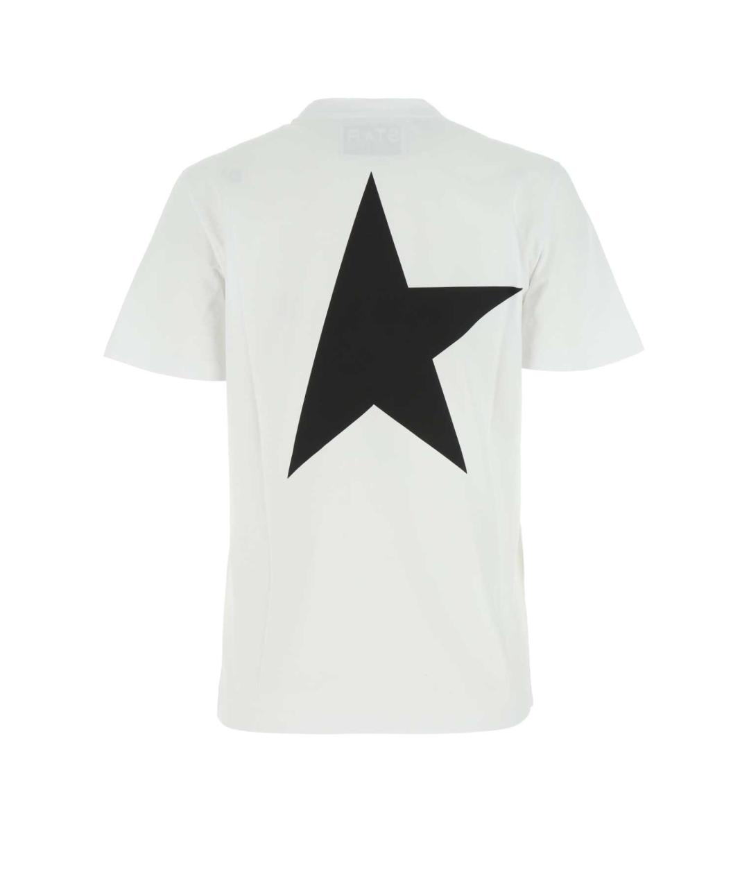 GOLDEN GOOSE DELUXE BRAND Белая хлопковая футболка, фото 2
