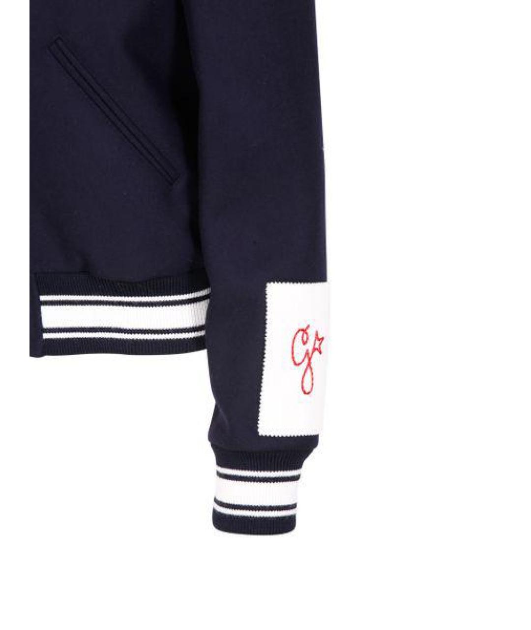 GOLDEN GOOSE DELUXE BRAND Темно-синяя шерстяная куртка, фото 4