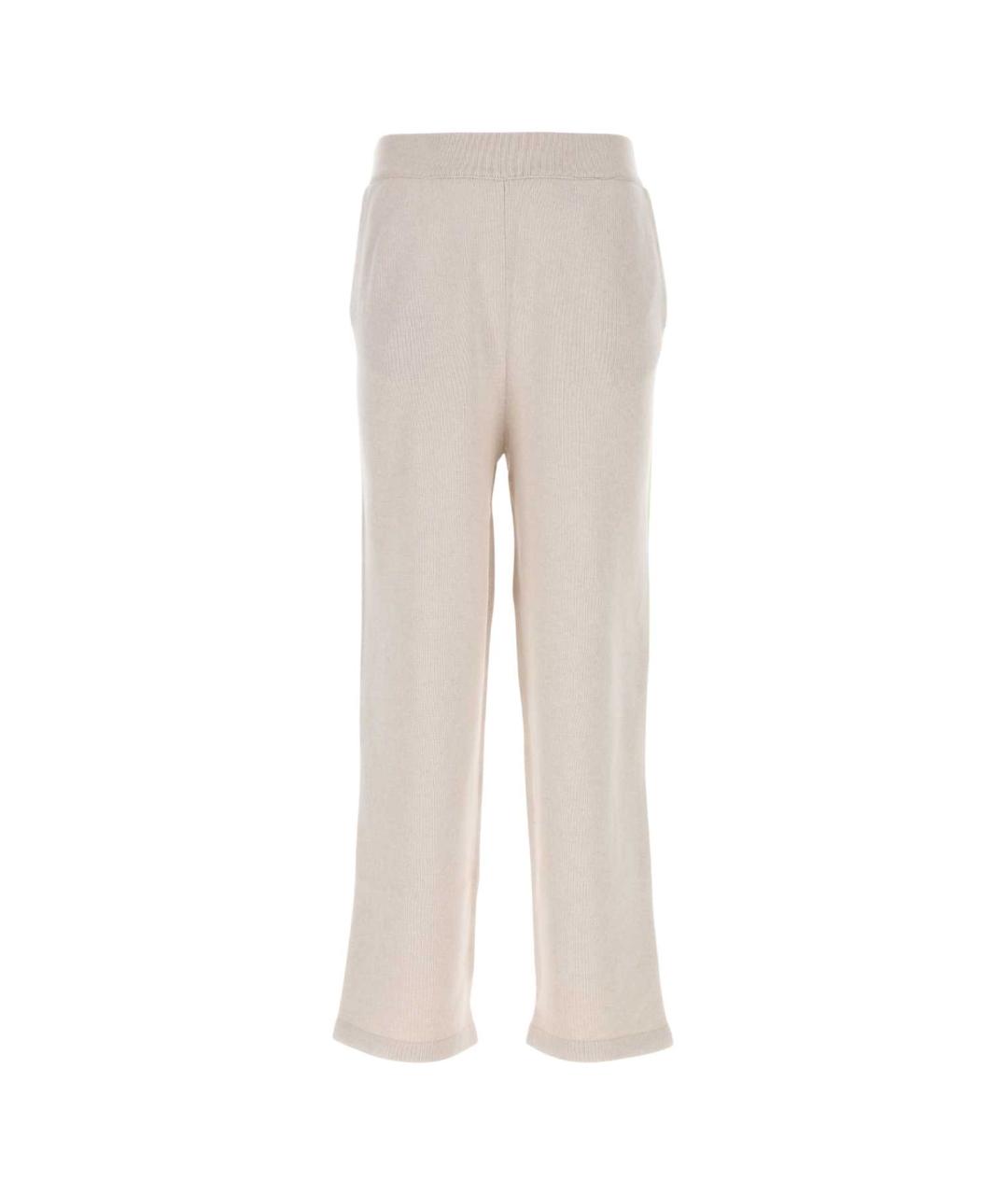 GOLDEN GOOSE DELUXE BRAND Бежевые кашемировые прямые брюки, фото 1