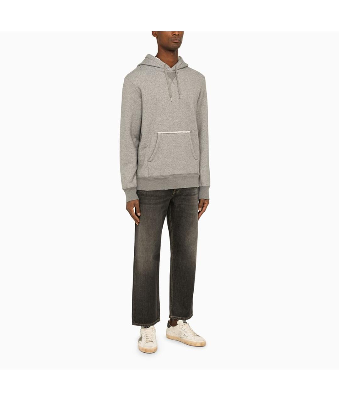 GOLDEN GOOSE DELUXE BRAND Черные хлопковые прямые джинсы, фото 2