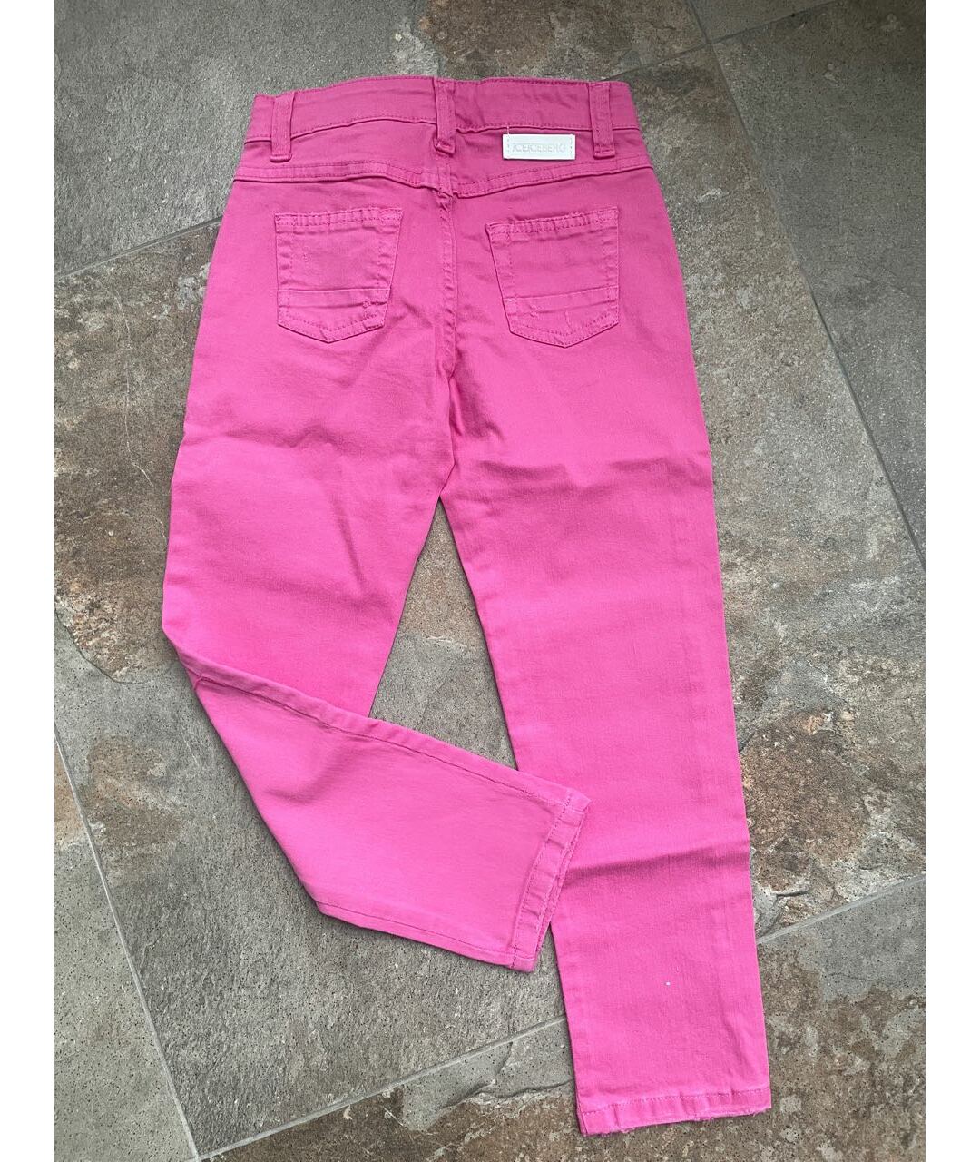 ICEBERG Розовые хлопковые детские джинсы, фото 2