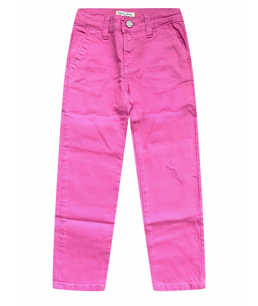 ICEBERG Розовые хлопковые детские джинсы, фото 1
