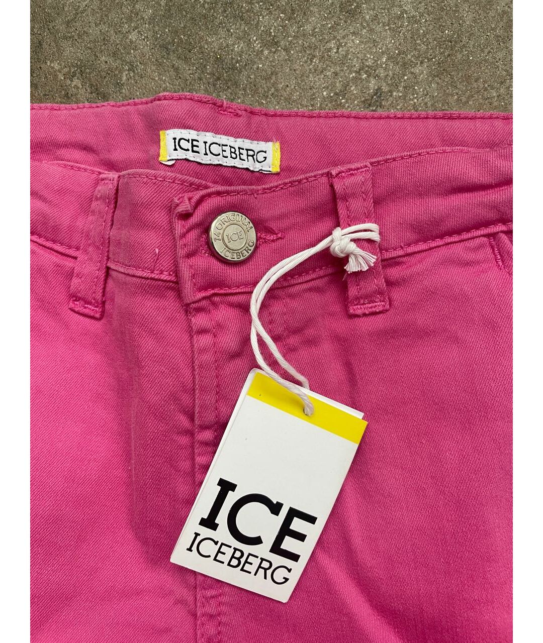 ICEBERG Розовые хлопковые детские джинсы, фото 4