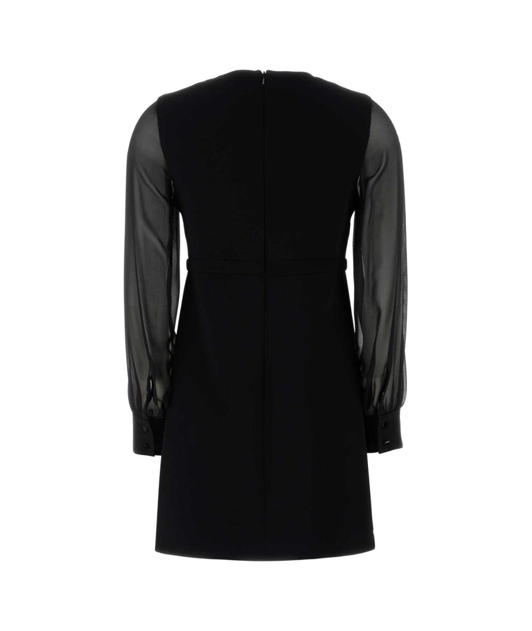 MAX MARA STUDIO Черное полиэстеровое повседневное платье, фото 2