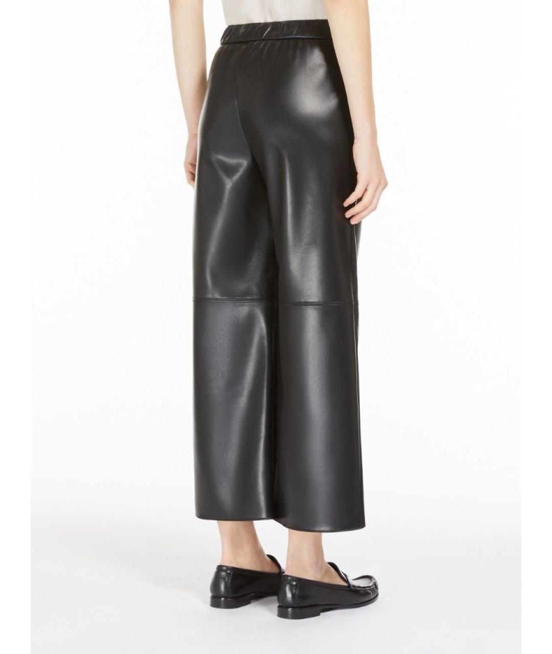 'S MAX MARA Черные прямые брюки, фото 3