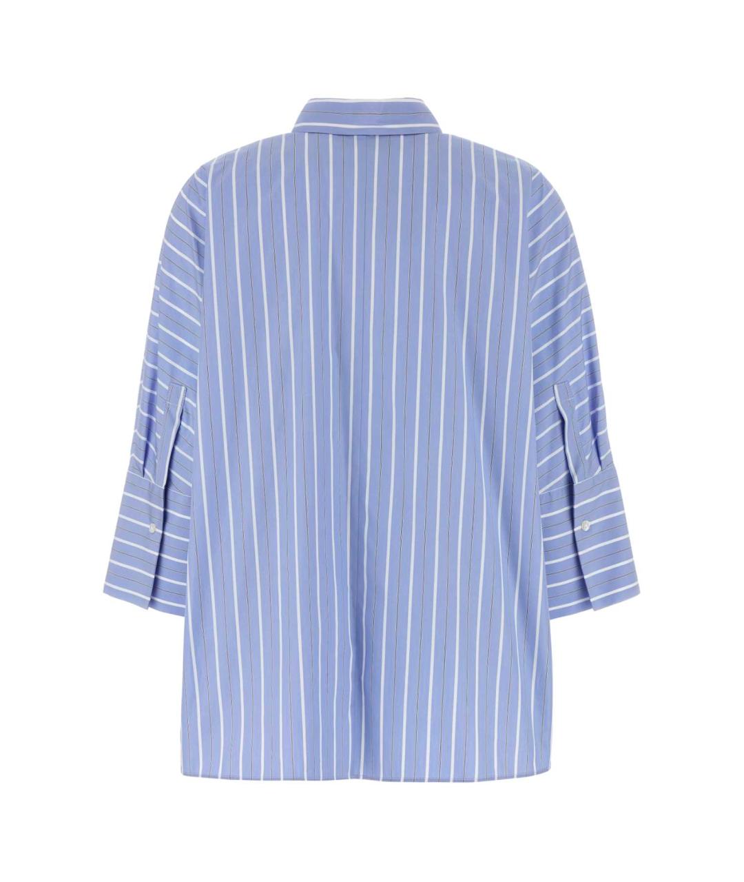 WEEKEND MAX MARA Голубая хлопковая рубашка, фото 2