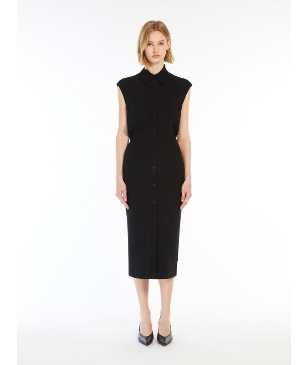 MAX MARA STUDIO Черное повседневное платье, фото 2