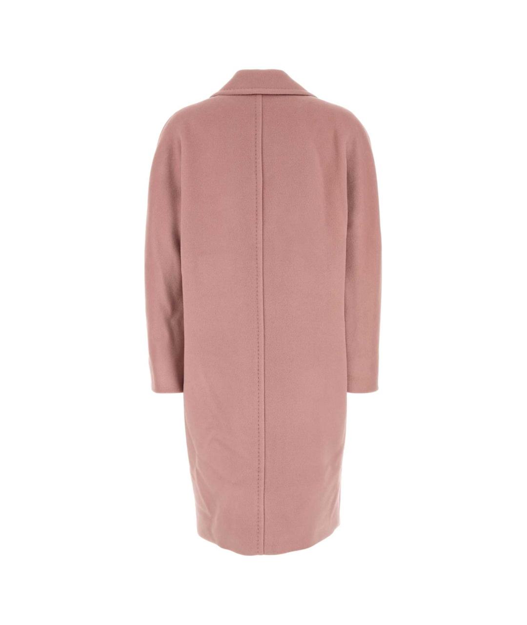 MAX MARA STUDIO Розовое шерстяное пальто, фото 2