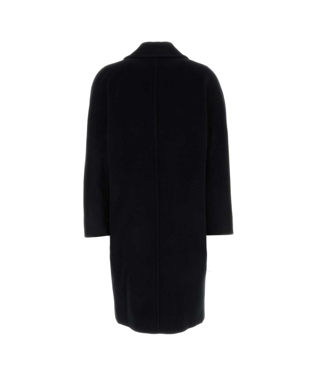 MAX MARA STUDIO Черное шерстяное пальто, фото 2