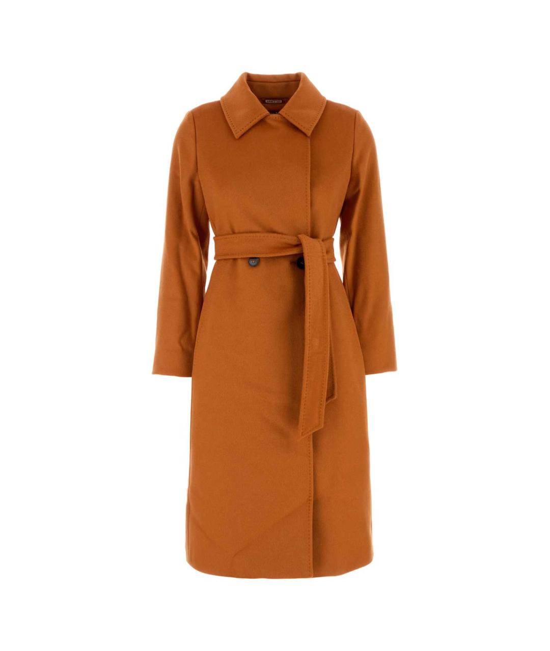 MAX MARA STUDIO Оранжевое шерстяное пальто, фото 1