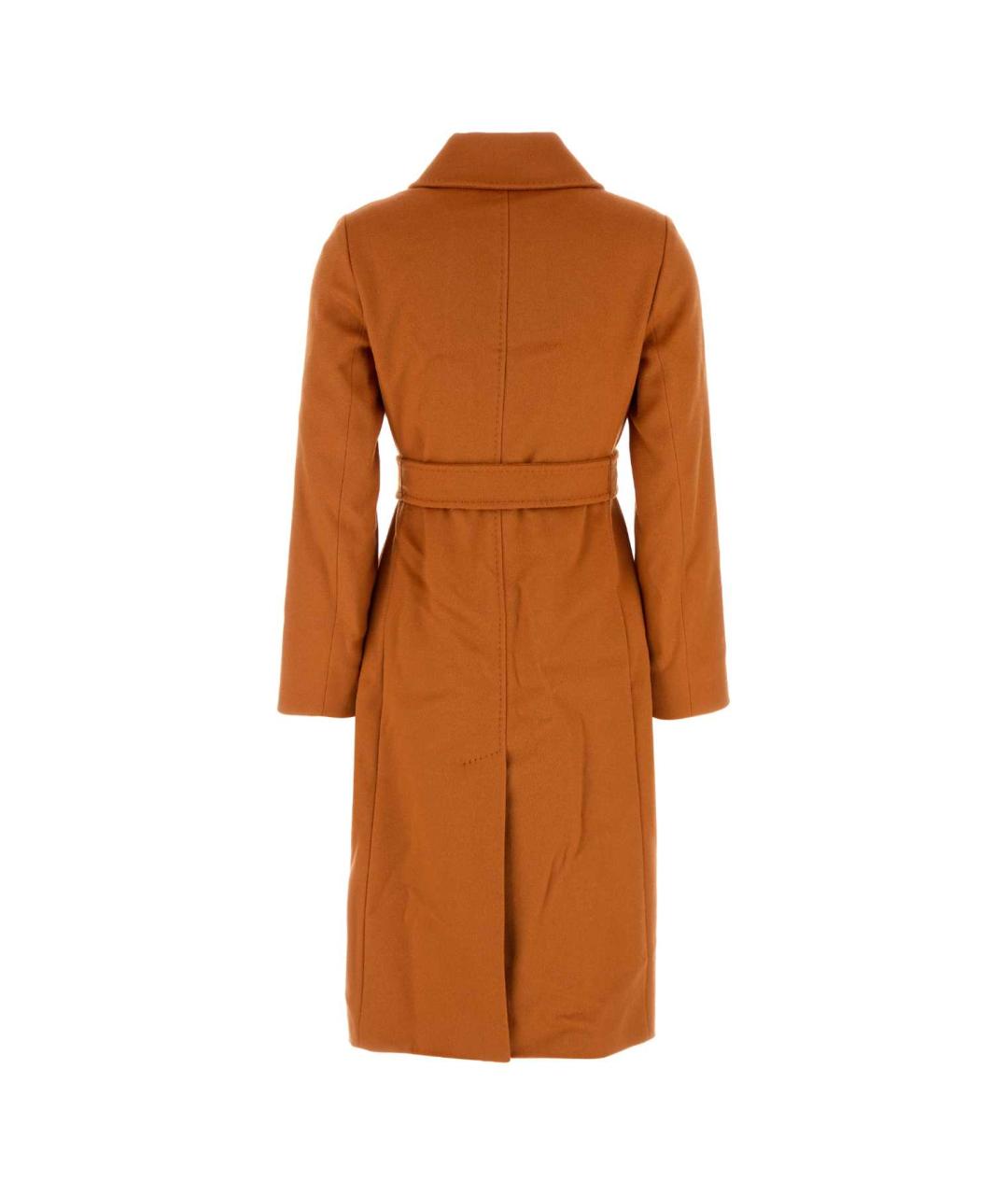 MAX MARA STUDIO Оранжевое шерстяное пальто, фото 2