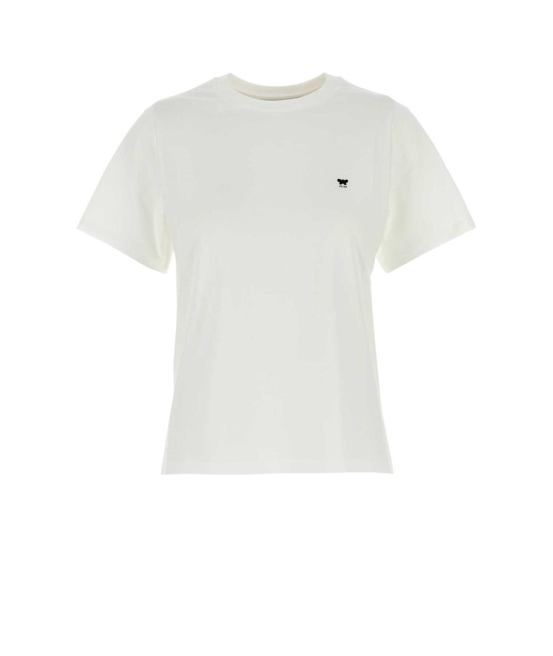 WEEKEND MAX MARA Белая хлопковая футболка, фото 1