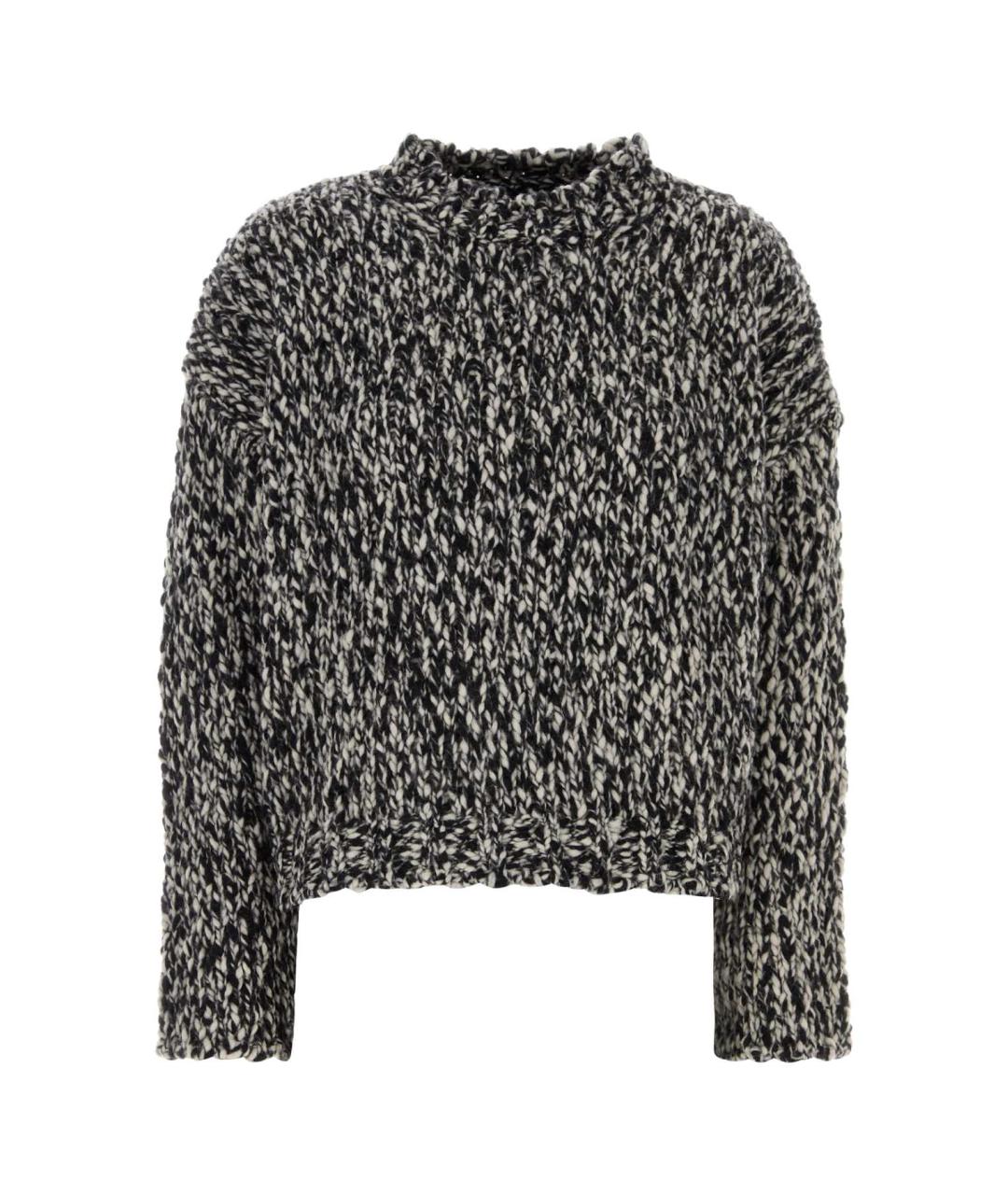 WEEKEND MAX MARA Антрацитовый шерстяной джемпер / свитер, фото 1