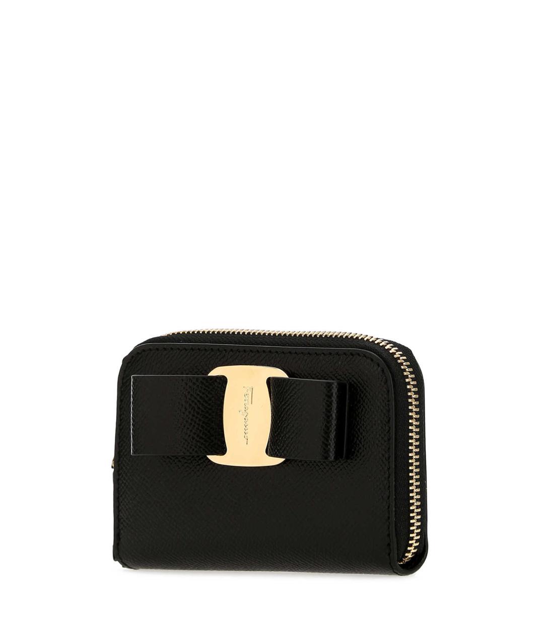 FERRAGAMO Черный бархатный кошелек, фото 2