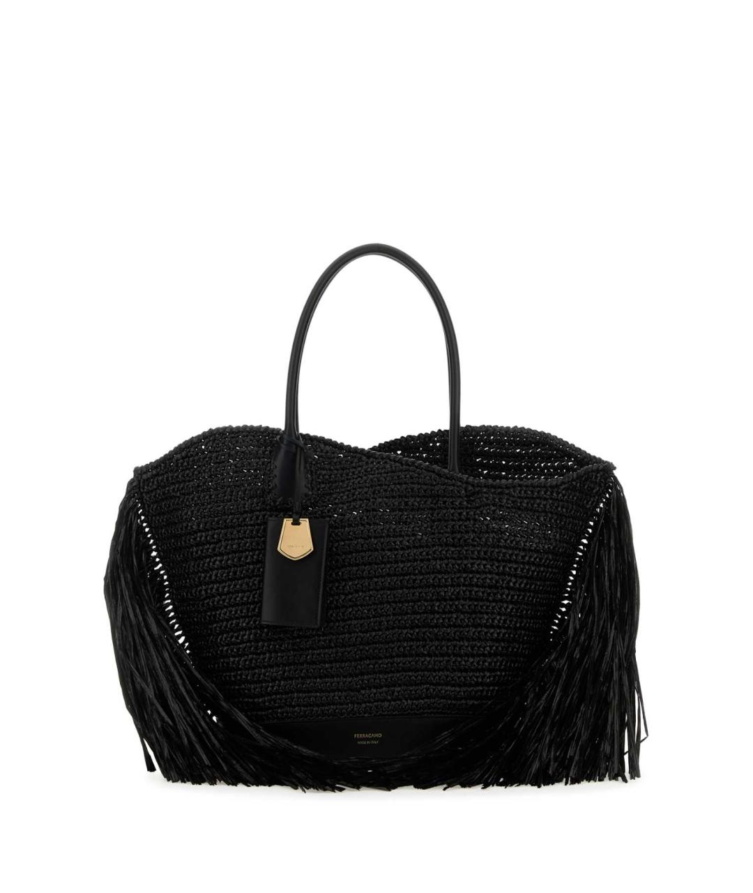 FERRAGAMO Черная сумка тоут, фото 1