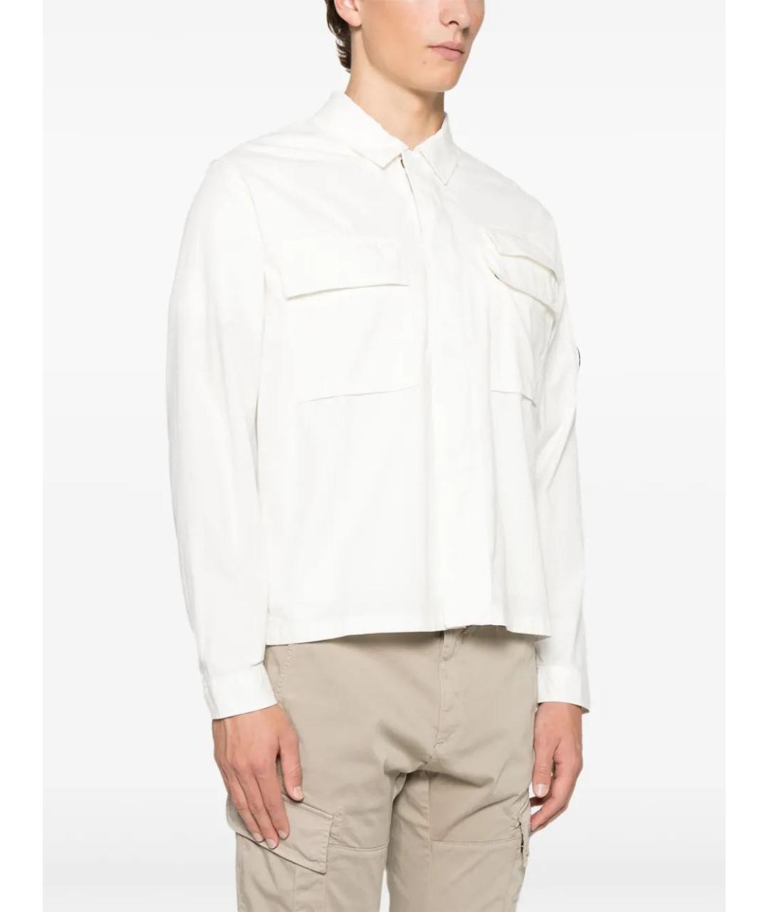 CP COMPANY Белая хлопковая рубашка, фото 3