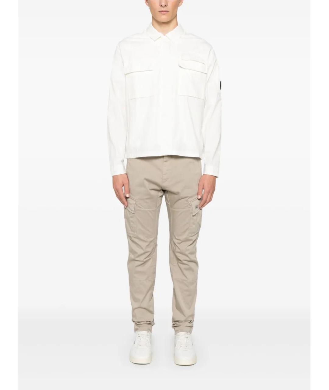 CP COMPANY Белая хлопковая рубашка, фото 2