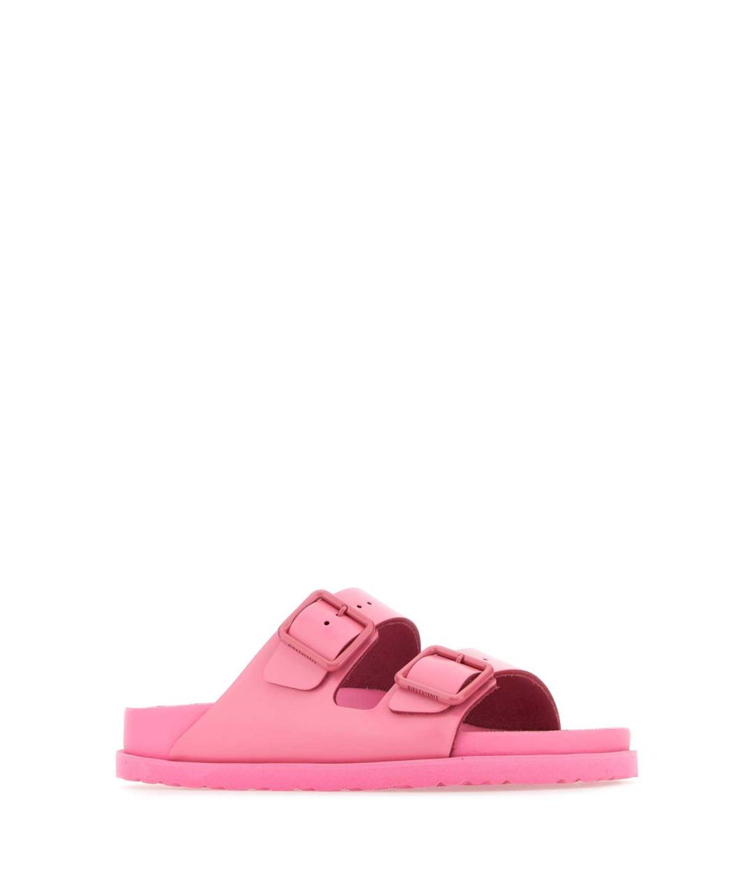 BIRKENSTOCK Розовые кожаные шлепанцы, фото 2