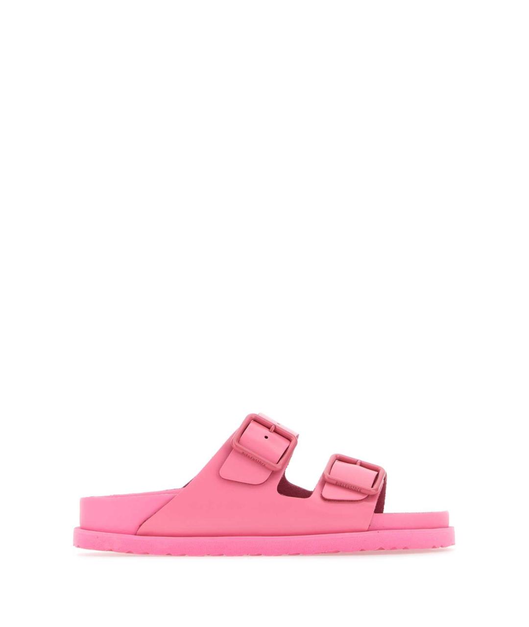 BIRKENSTOCK Розовые кожаные шлепанцы, фото 1