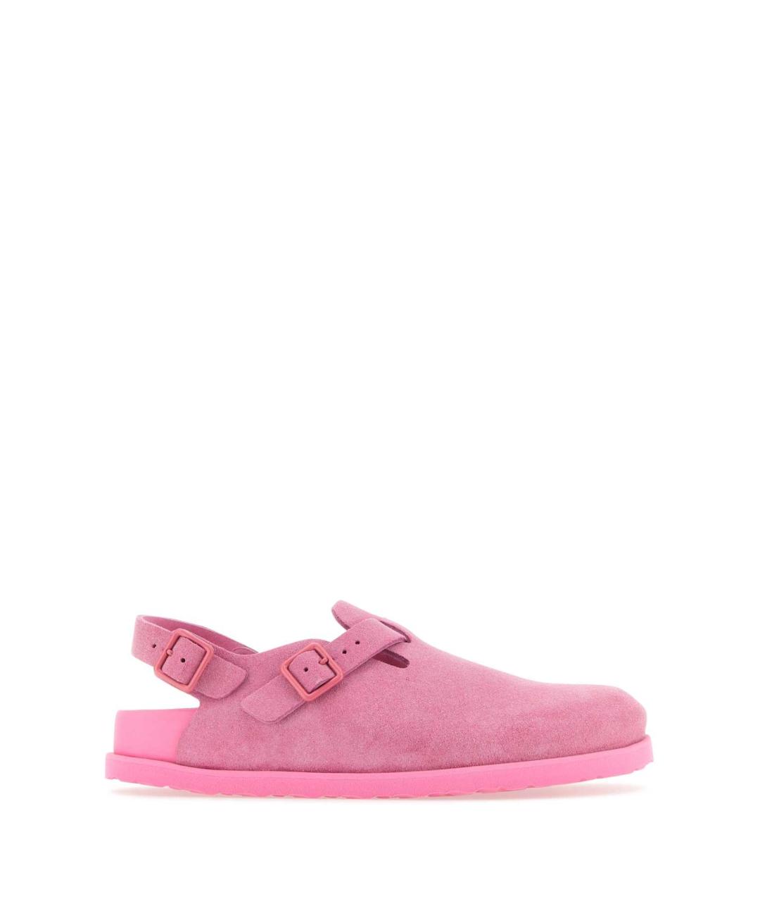 BIRKENSTOCK Розовые кожаные сандалии, фото 1