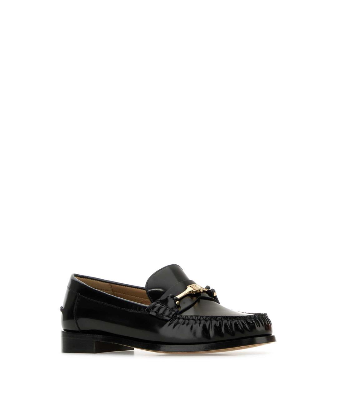 FERRAGAMO Черные кожаные лоферы, фото 2