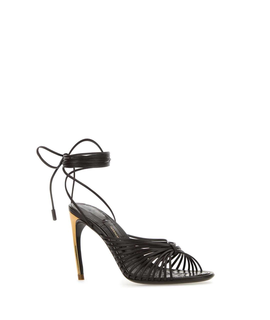 FERRAGAMO Коричневые кожаные босоножки, фото 2